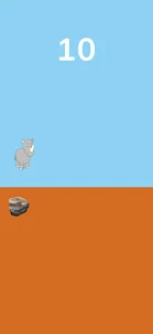 Jumping rhino