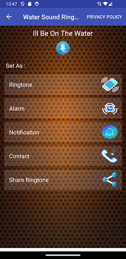 Water Sound Ringtone Screen 2