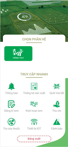 Android application HTX BẮC GIANG screenshort