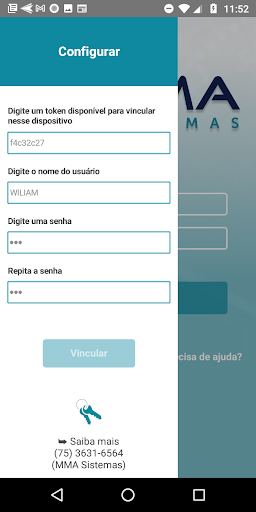 Android application Vendas PDA screenshort
