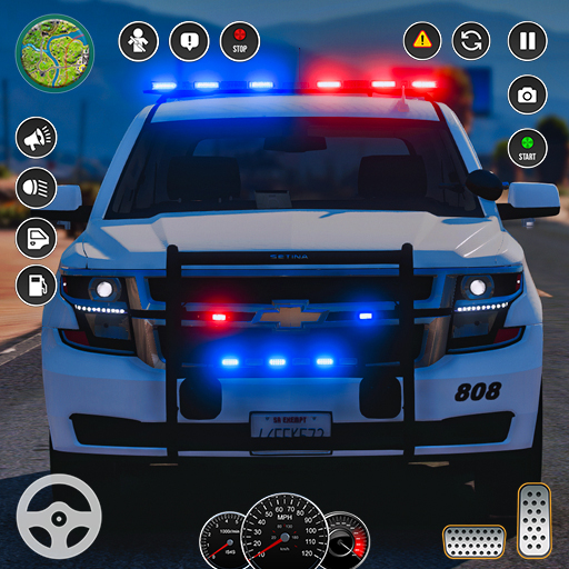 เกมรถตำรวจ - การขับรถ