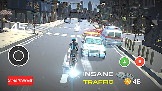 Bike city mad drive taxi game