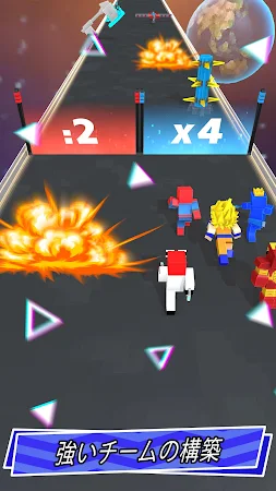 Game screenshot ヒーロークラフト マージ 3D。ラン＆バトル apk download
