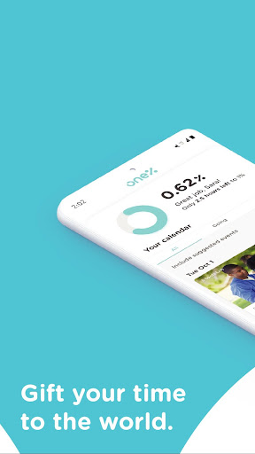 Android application One Percent Volunteering screenshort