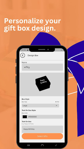 Tobs : Create & Send Gift Screen 2