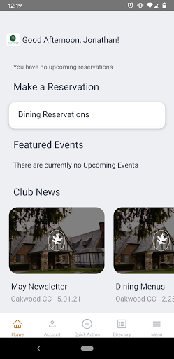 Oakwood Country Club Screen 2