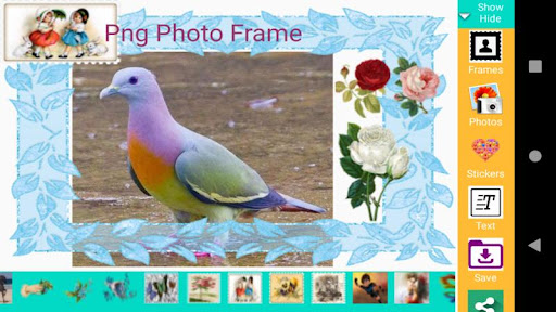 Android application Png Photo Frame screenshort