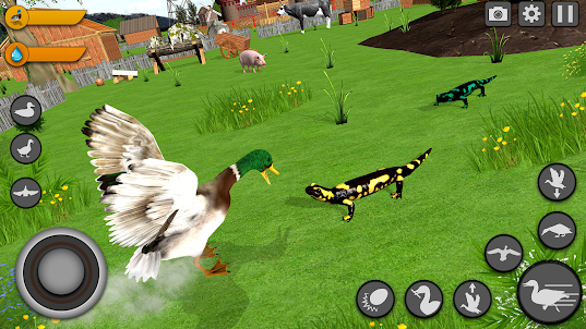 Jogo Família Animal Pato 3D
