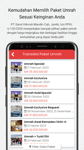 Rindu Haji Umrah DHM Travel Screen 2