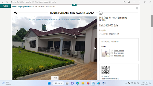 Zambian Real Estate Finder Screen 3