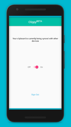Android application Clippy - Copy across devices screenshort