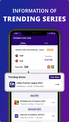 Android application CricZone: T20 World Cup 2024 screenshort
