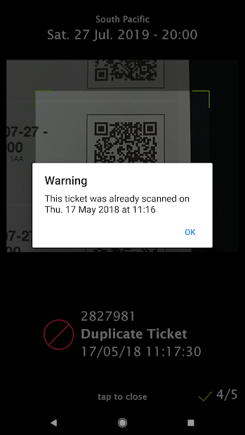 Screenshot 5 Tickets scanner android