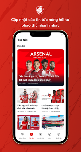Android application Offical AFCVN screenshort