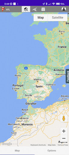 Android application AtlasLocator screenshort
