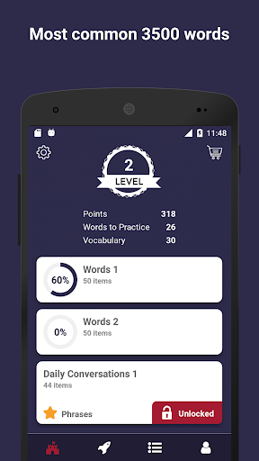 Android application Tobo: Learn Thai Vocabulary screenshort