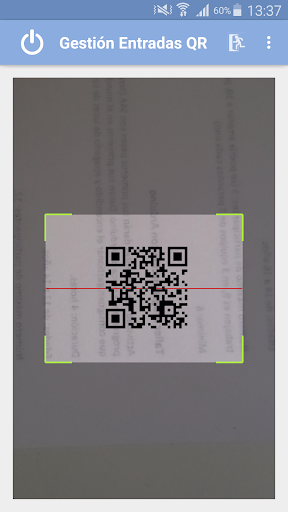 Gestión Entradas QR Screen 2