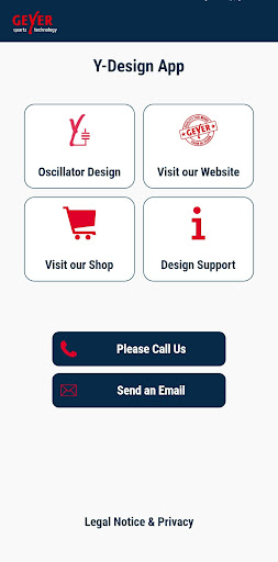 Android application GEYER Y-Design App screenshort