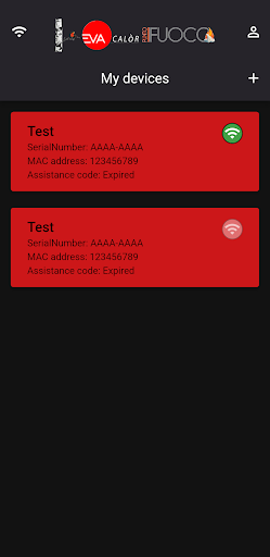 Android application EvaCalor - PuntoFuoco screenshort