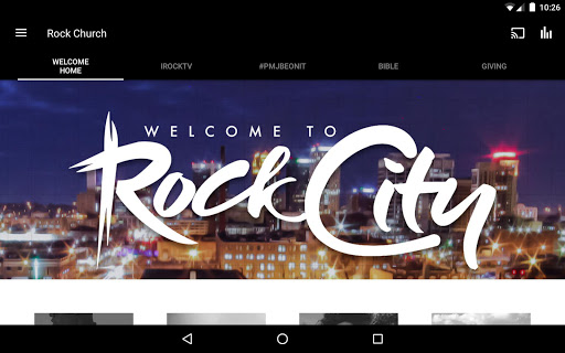 Screenshot of Rock City App