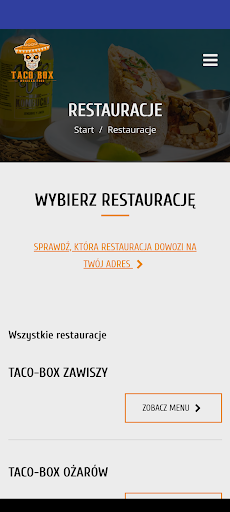 Android application Taco Box screenshort