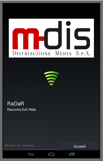 RaDaR – Raccolta Dati Rete Screen 2