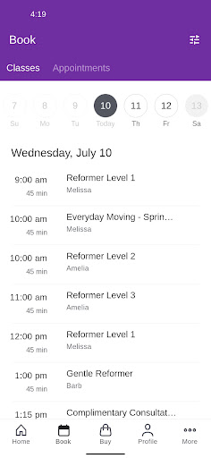 Pilates Just Plane Works Screen 2