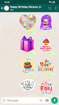screenshot of Stickers Happy Birthday