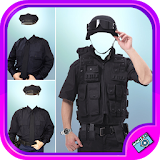 Police Suit Costume Photo Editor icon