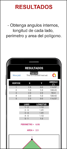 Area Poligono coordenadas Screen 2