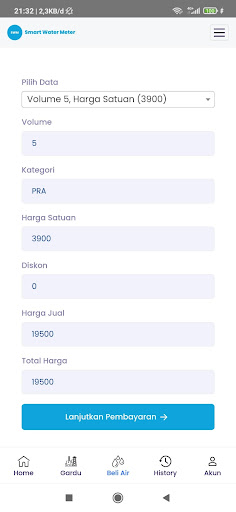Smart Water Meter Screen 3