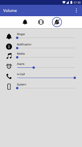 Android application Volume Manager screenshort