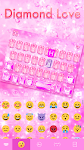 screenshot of Diamond Love 💎 Keyboard Theme