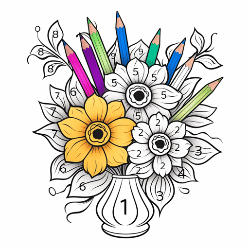 Coloring Book: Paint by Number