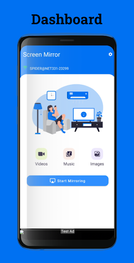 Android application Screen Mirror screenshort