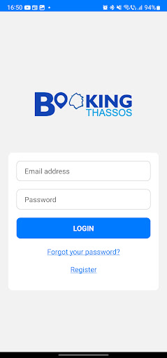 Android application Booking Thassos screenshort