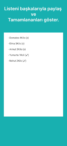Alışveriş Listesi - Listset Screen 2
