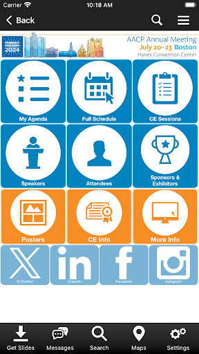 AACP Events Screen 3