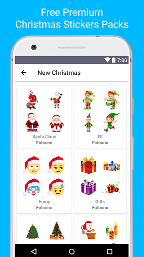 Android application Christmas Stickers screenshort