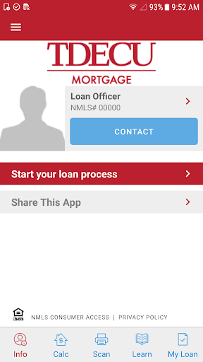 Android application TDECU Mortgage Simplified screenshort