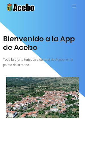 Android application Acebo Turismo. screenshort