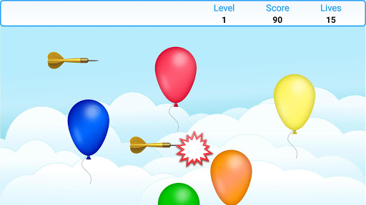 Pop the balloons Screen 2