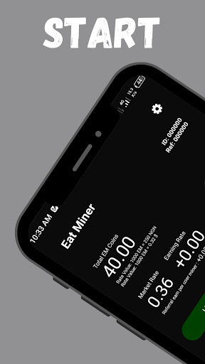 Android application EAT MINER, fast & easy to mine screenshort