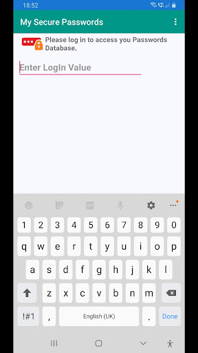 Android application My Secure Passwords - Lite screenshort
