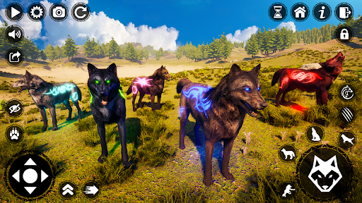 Android application Wolf Simulator Animal Games 3D screenshort