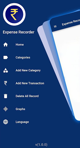 Android application Expense Recorder screenshort