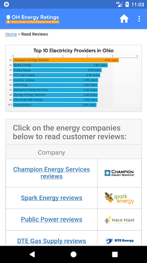 Ohio Energy Ratings | Compare Screen 3