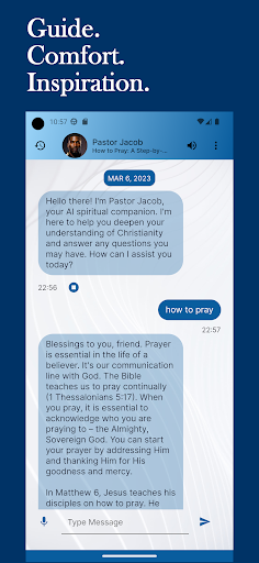 Android application AI Pastor screenshort