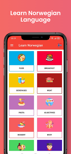 Android application Learn Norwegian - Beginners screenshort