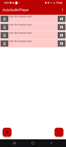 AutoAudioPlayer Screen 2